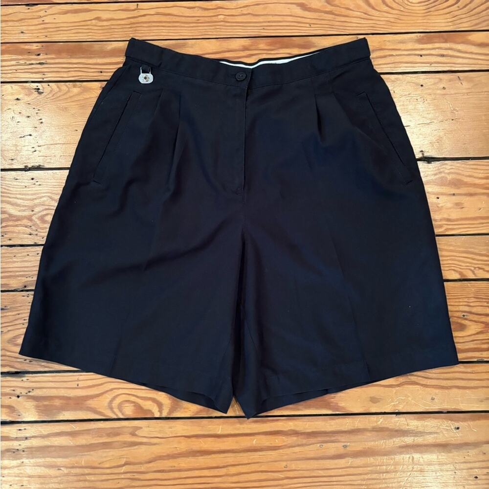LIZGOLF Lightweight Comfortable High Waisted Black Golf Shorts Size 10